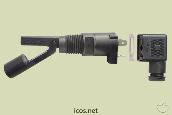 Mounting of level switch LA32NP with DIN 43650 Connector