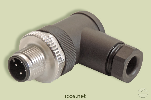 Click to enlarge the image of 90° M12 male connector of 4 contacts 90° M12 male connector of 4 contacts