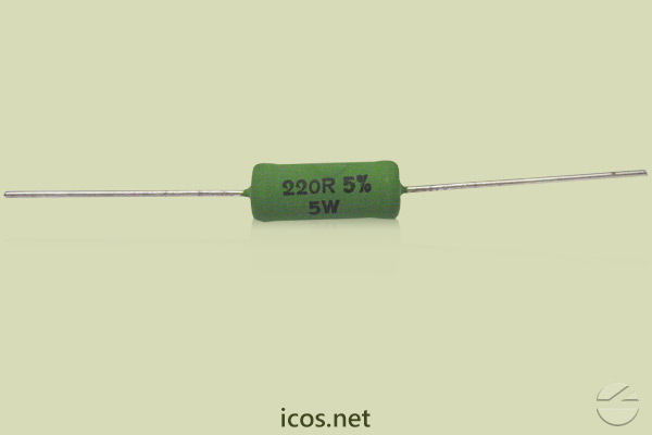 Resistor 220R 5W for electrical installation of Eicos sensors