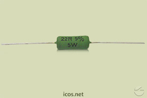 Click to enlarge the image of Resistor 22R 5W for electrical installation of Eicos Switches Resistor 22R 5W for electrical installation of Eicos Switches