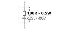 Elements of Eicos Snubber Filter model CA12-250 (AC)