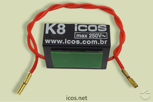 Click to enlarge the image of Snubber Filter K8 (AC) for contactors and command relays Snubber Filter K8 (AC) for contactors and command relays