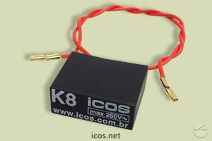 Click to enlarge the image of Snubber Filter K8 (AC) for contactors and command relays Snubber Filter K8 (AC) for contactors and command relays