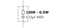 Elements of Eicos Snubber Filter model KA12-250 (AC)