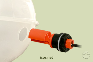 Click to enlarge the image of Mounting of the Eicos level switch LF122E-40 Mounting of the Eicos level switch LF122E-40