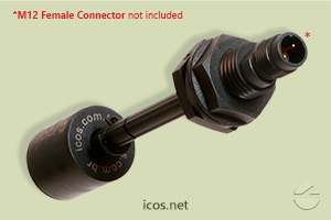 Click to enlarge the image of M12 plug of the Eicos level switch LD361-M12 M12 plug of the Eicos level switch LD361-M12