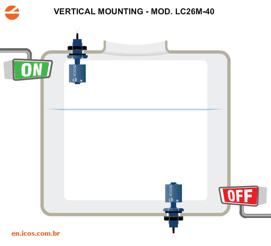 Level Control with Vertical Sensor