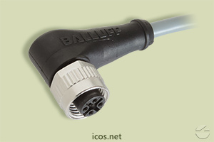 Click to enlarge the image of M12 90° female Connector of 4 contacts with 5 meters cable M12 90° female Connector of 4 contacts with 5 meters cable