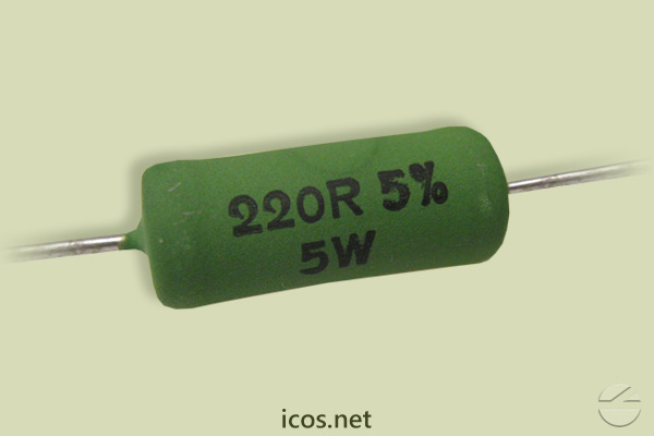 Resistor 220R 5W for electrical installation of Eicos sensors