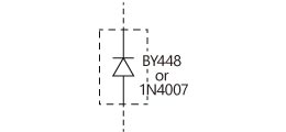 The internal components of the Snubber Filter KD for direct current (DC)