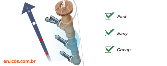 M16x25 Adapter for Level Switch Mounting in PVC Pipe